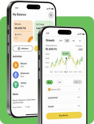 Crypto Volton AI trading platform with live market data